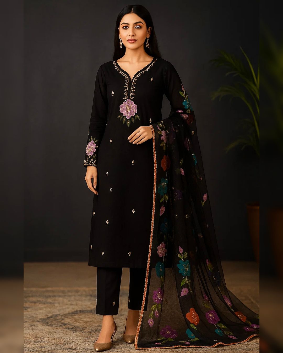 🔥 Dupata & Shirt Paint Dress 👗