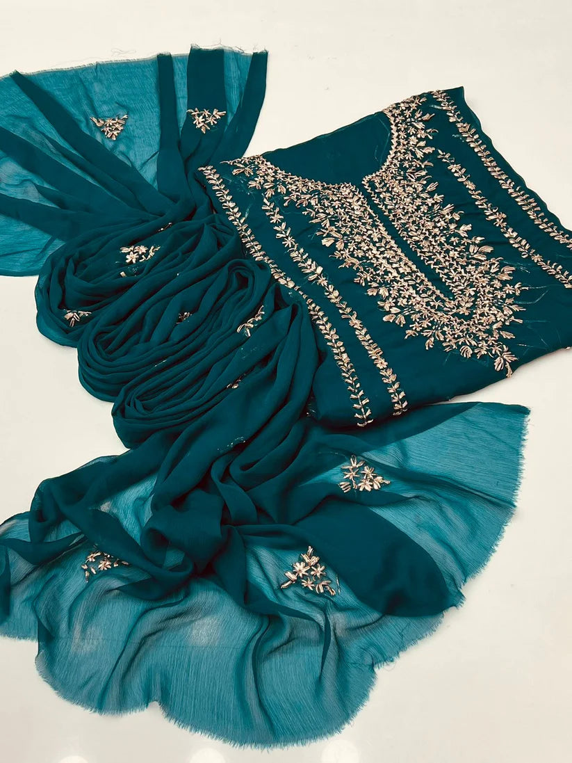 2 pce chiffon kurta Gotta Suit