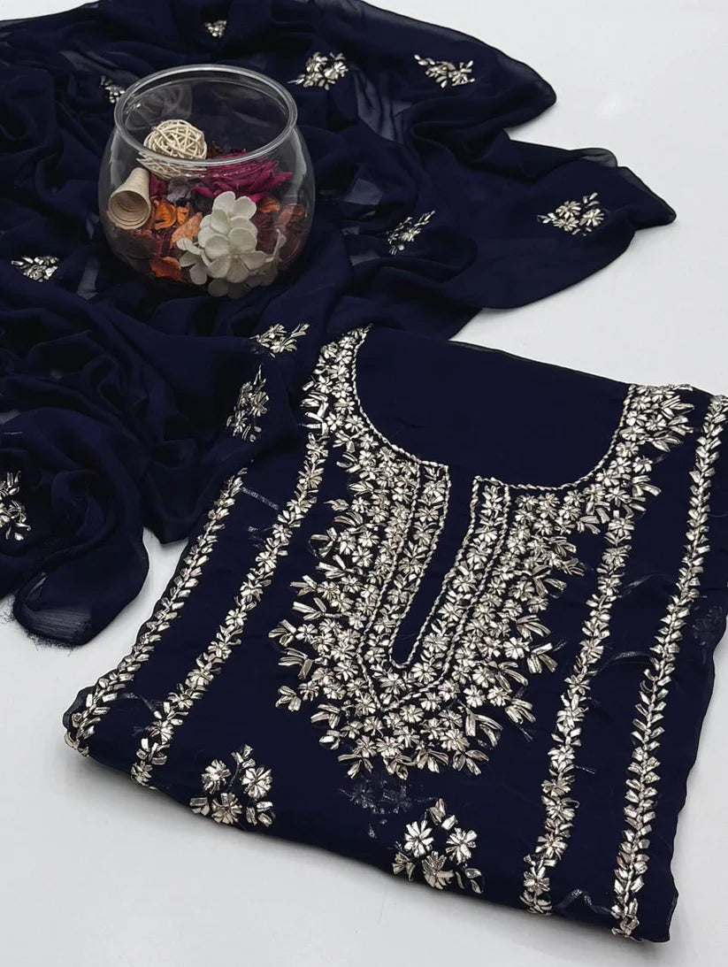 2 pce chiffon kurta Gotta Suit