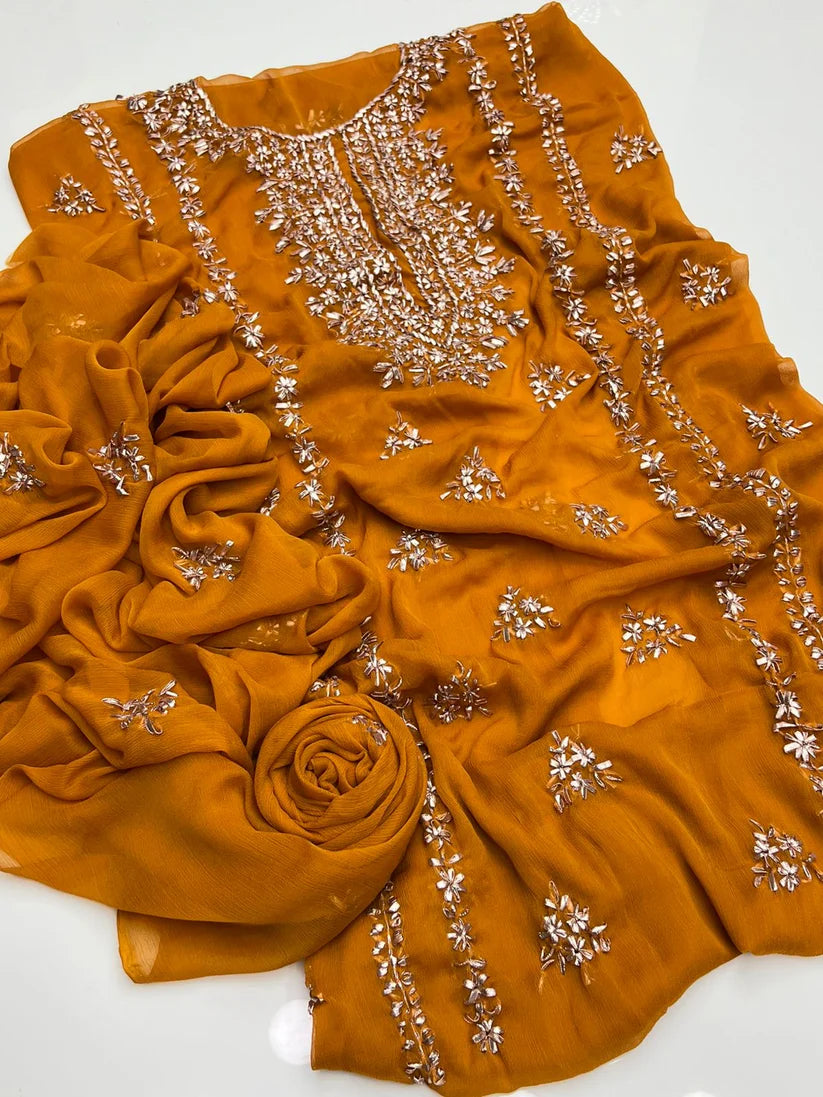 2 pce chiffon kurta Gotta Suit