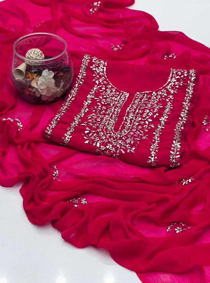 2 pce chiffon kurta Gotta Suit