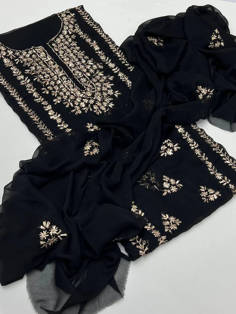 2 pce chiffon kurta Gotta Suit