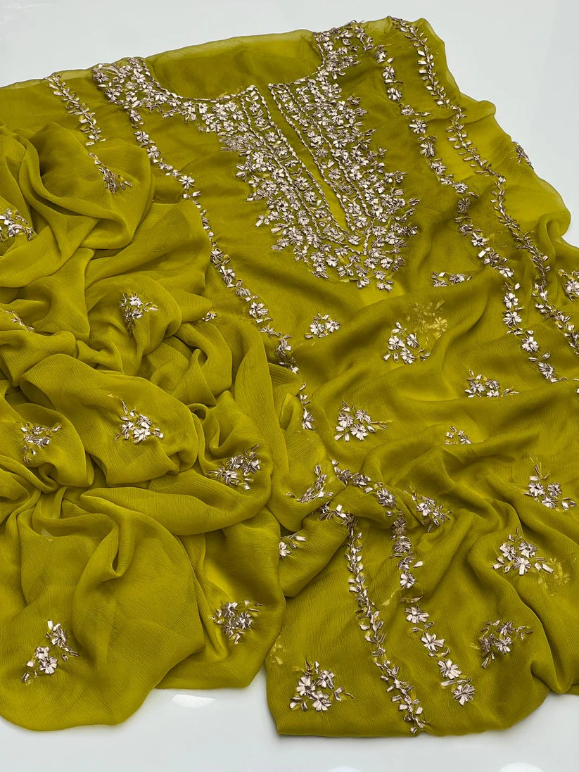 2 pce chiffon kurta Gotta Suit