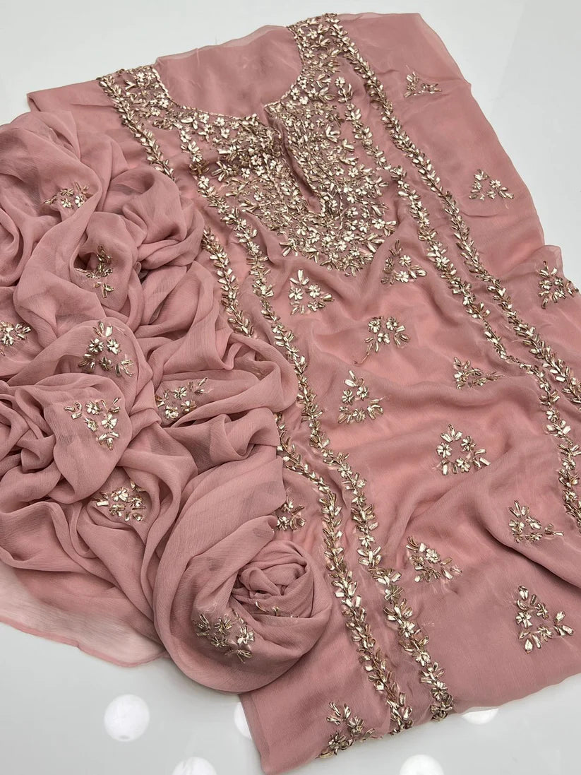 2 pce chiffon kurta Gotta Suit