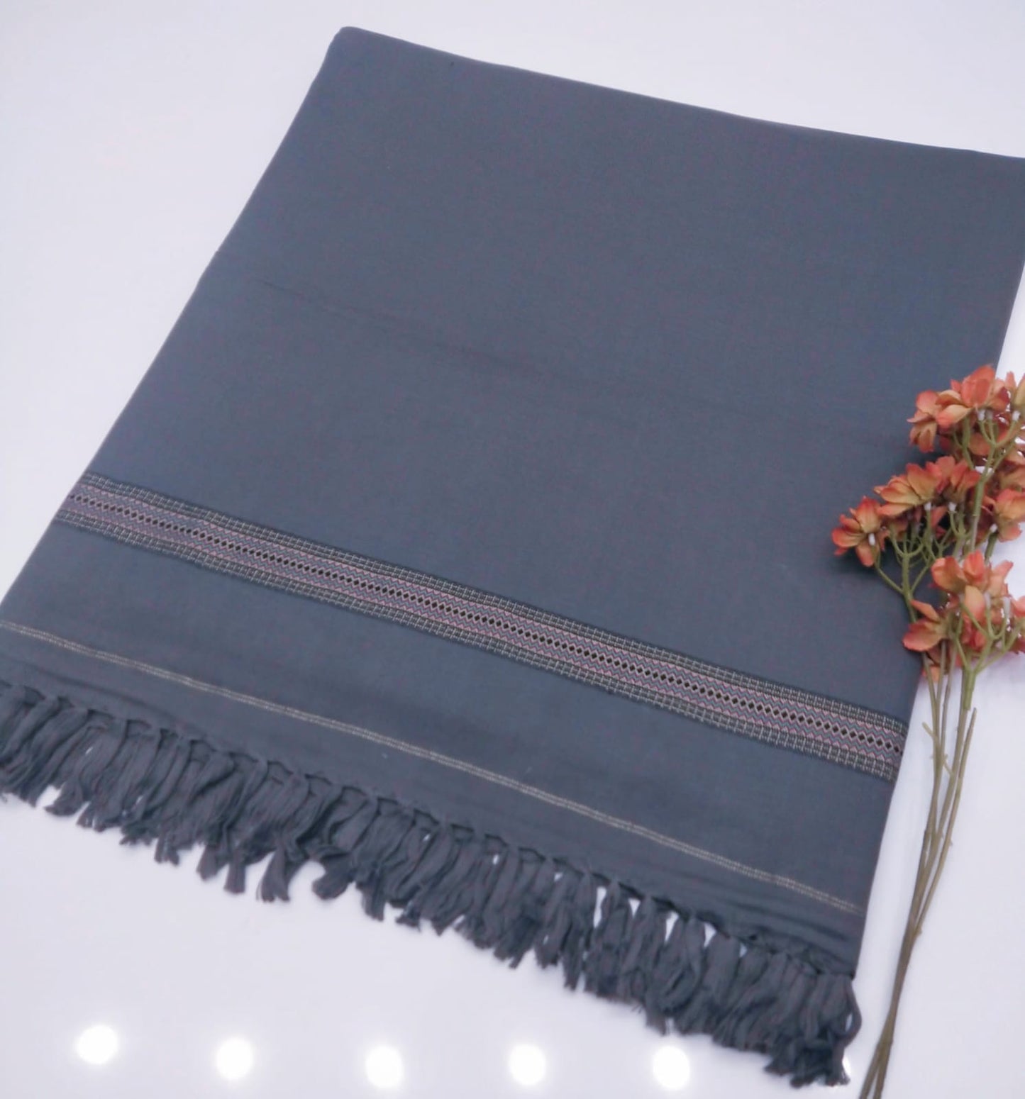 Men's winter acrylic wool shawl