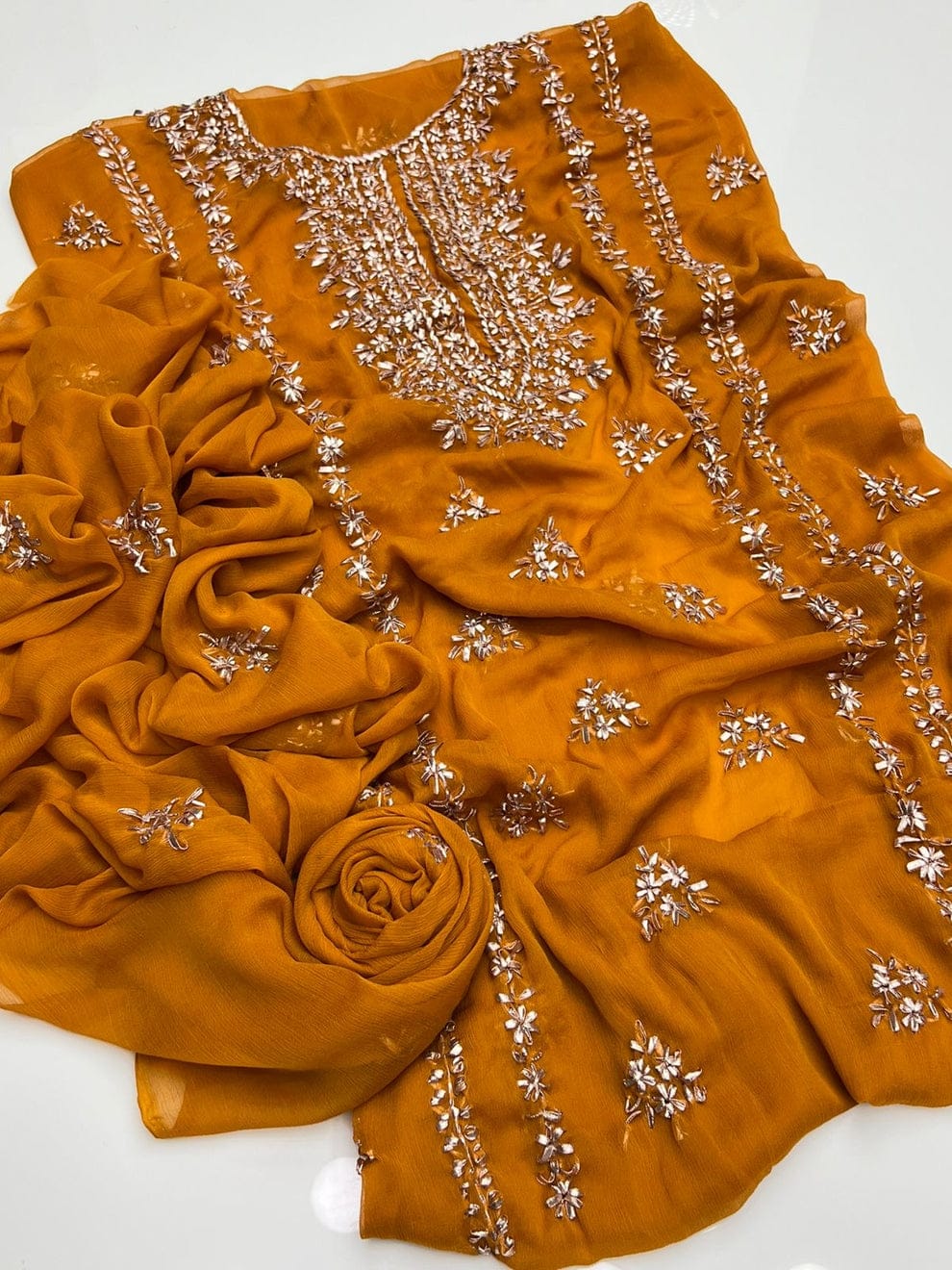 LCD Gota Work 2pc dress shirt & dupata