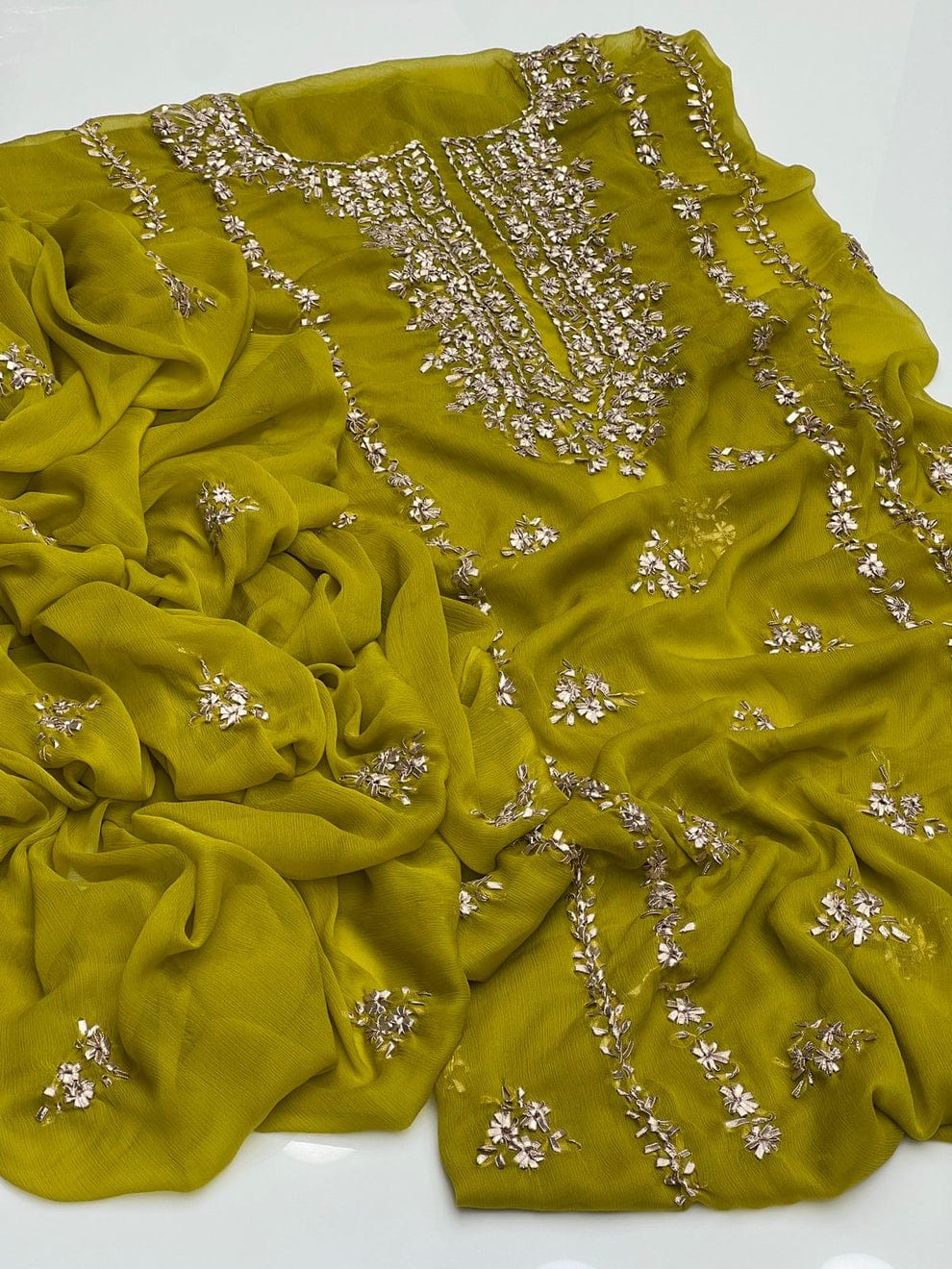 LCD Gota Work 2pc dress shirt & dupata