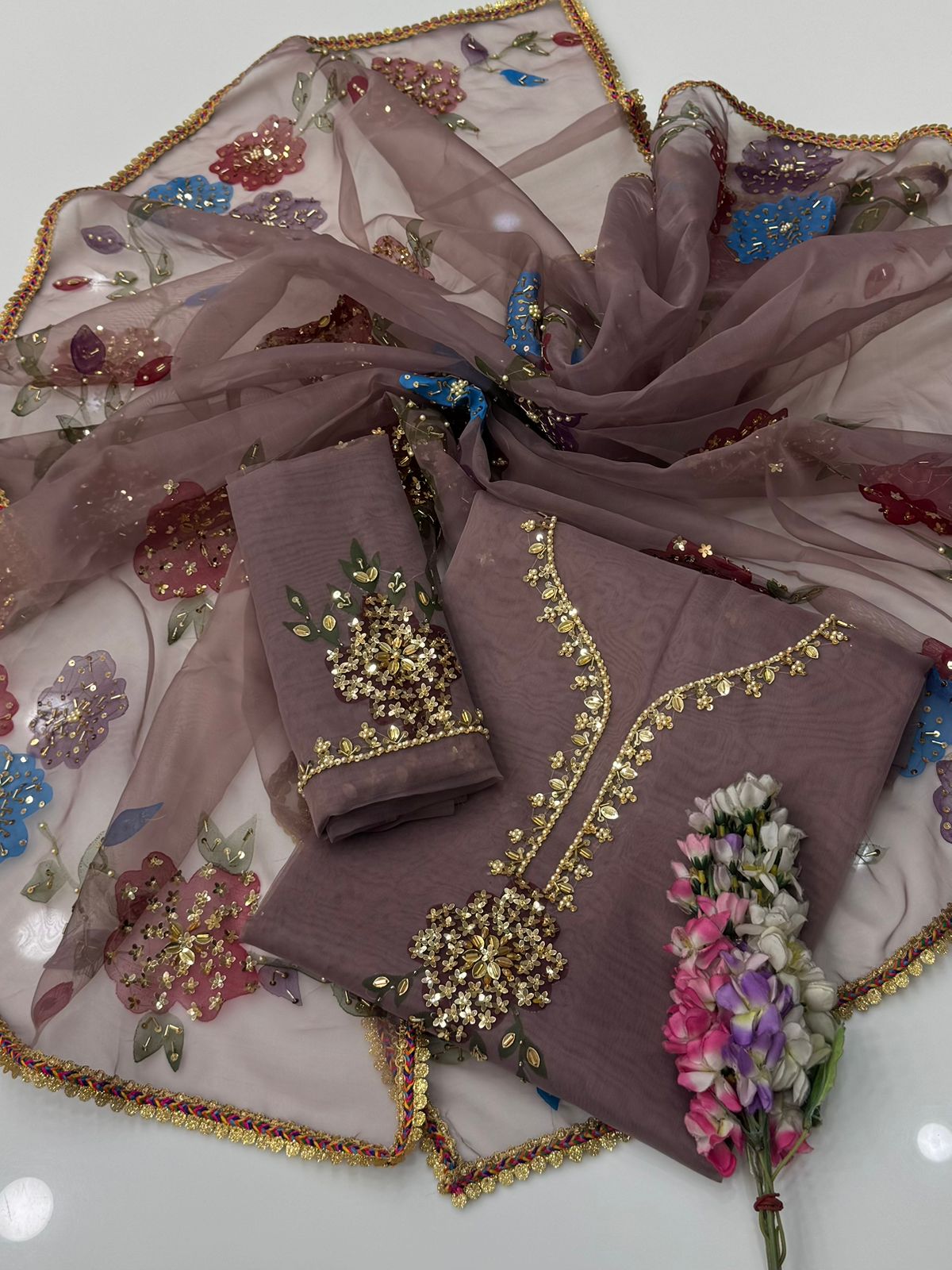 🔥 Dupata & Shirt Paint Dress 👗