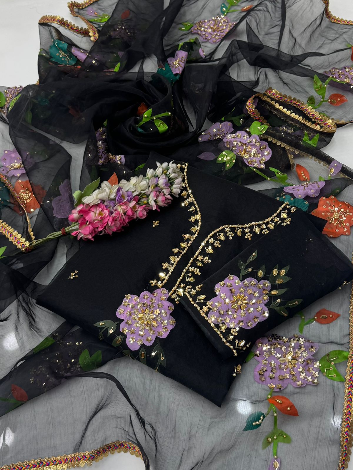 🔥 Dupata & Shirt Paint Dress 👗