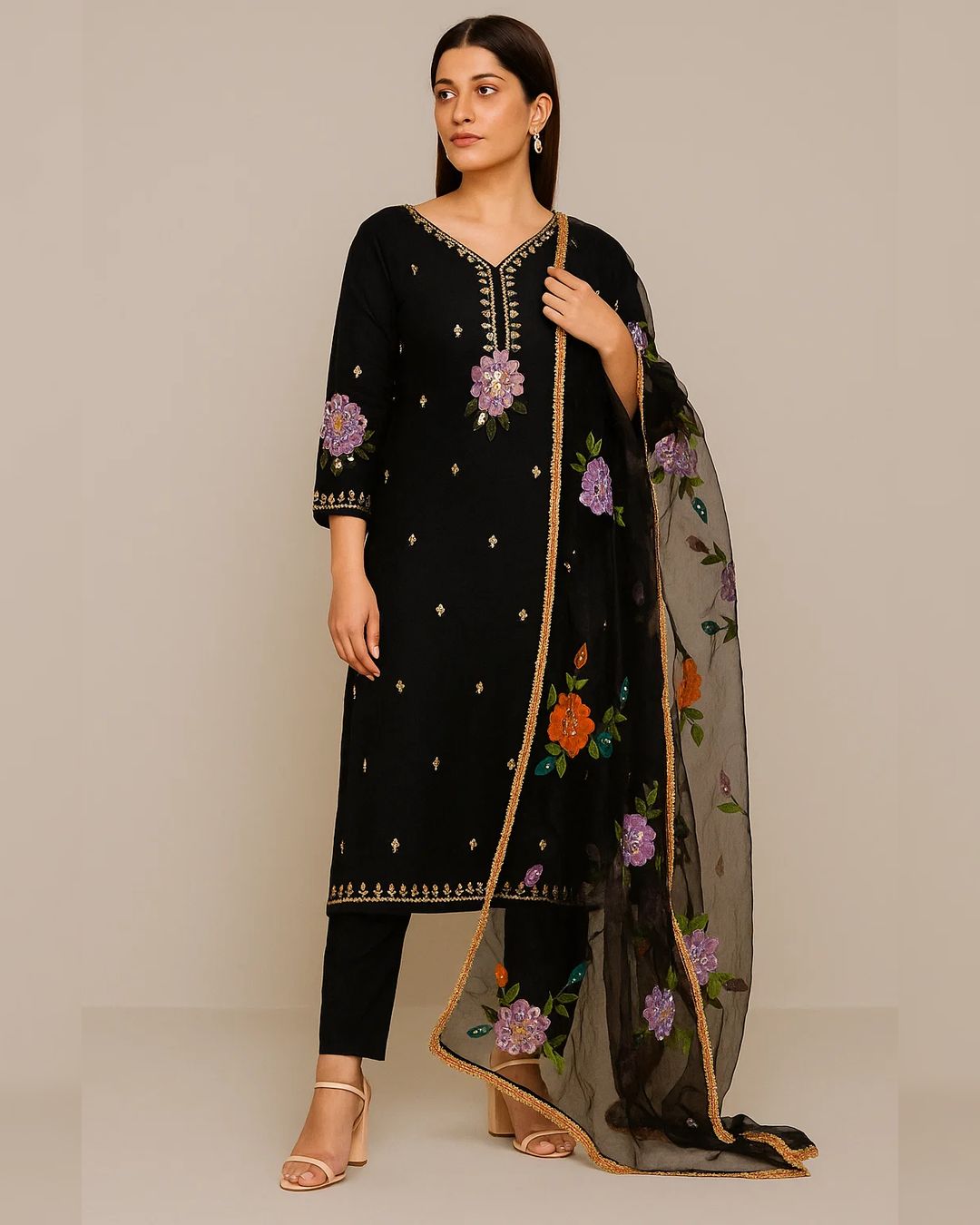 🔥 Dupata & Shirt Paint Dress 👗