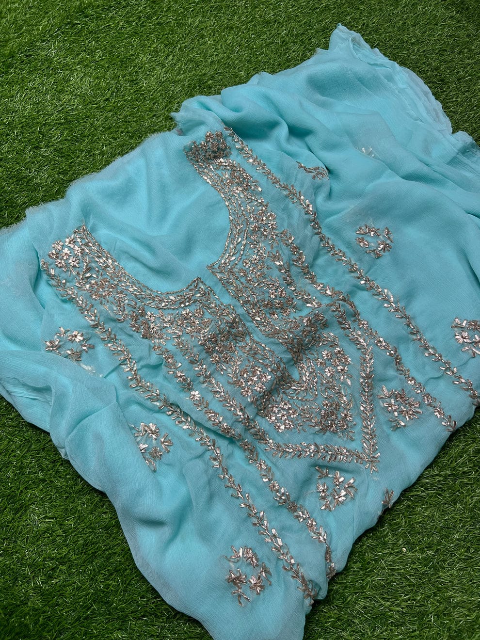 Chiffon Gotta 2 piece new shahi design