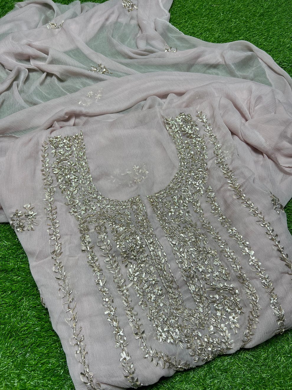 Chiffon Gotta 2 piece new shahi design