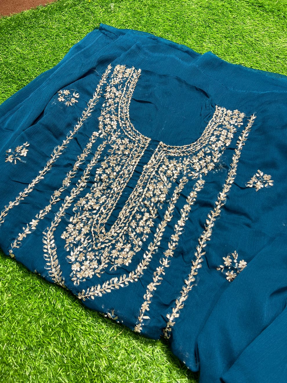 Chiffon Gotta 2 piece new shahi design