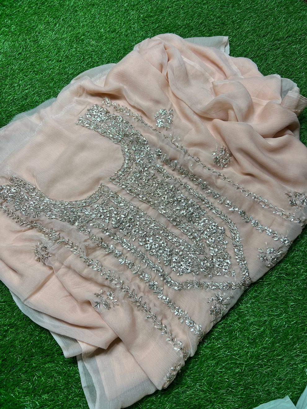 Chiffon Gotta 2 piece new shahi design