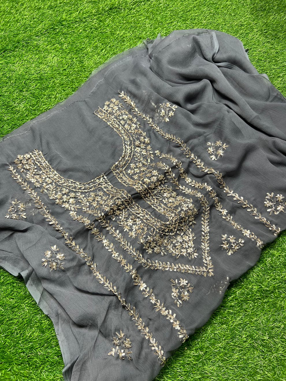 Chiffon Gotta 2 piece new shahi design