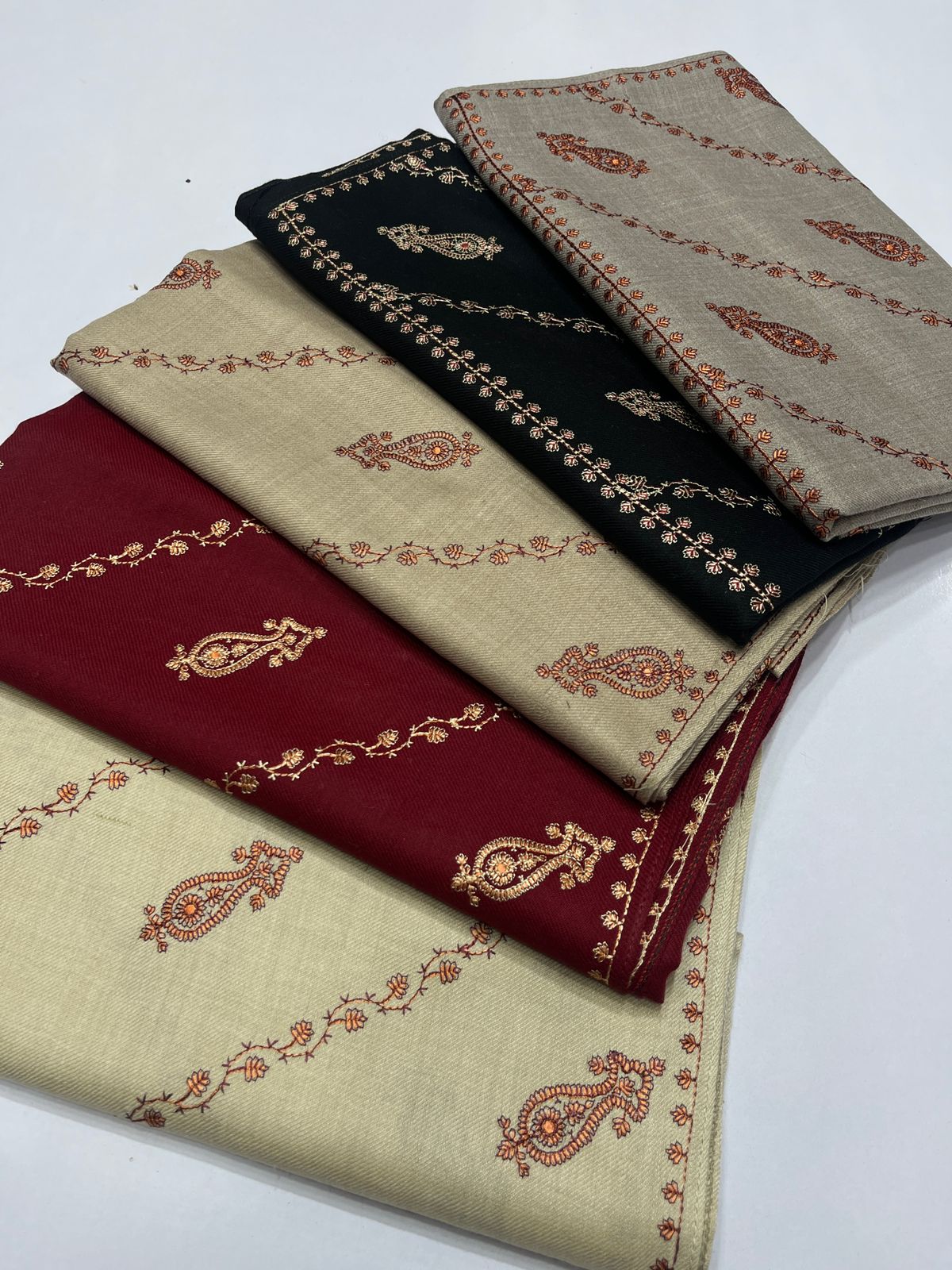 Men's winter acrylic wool shawl