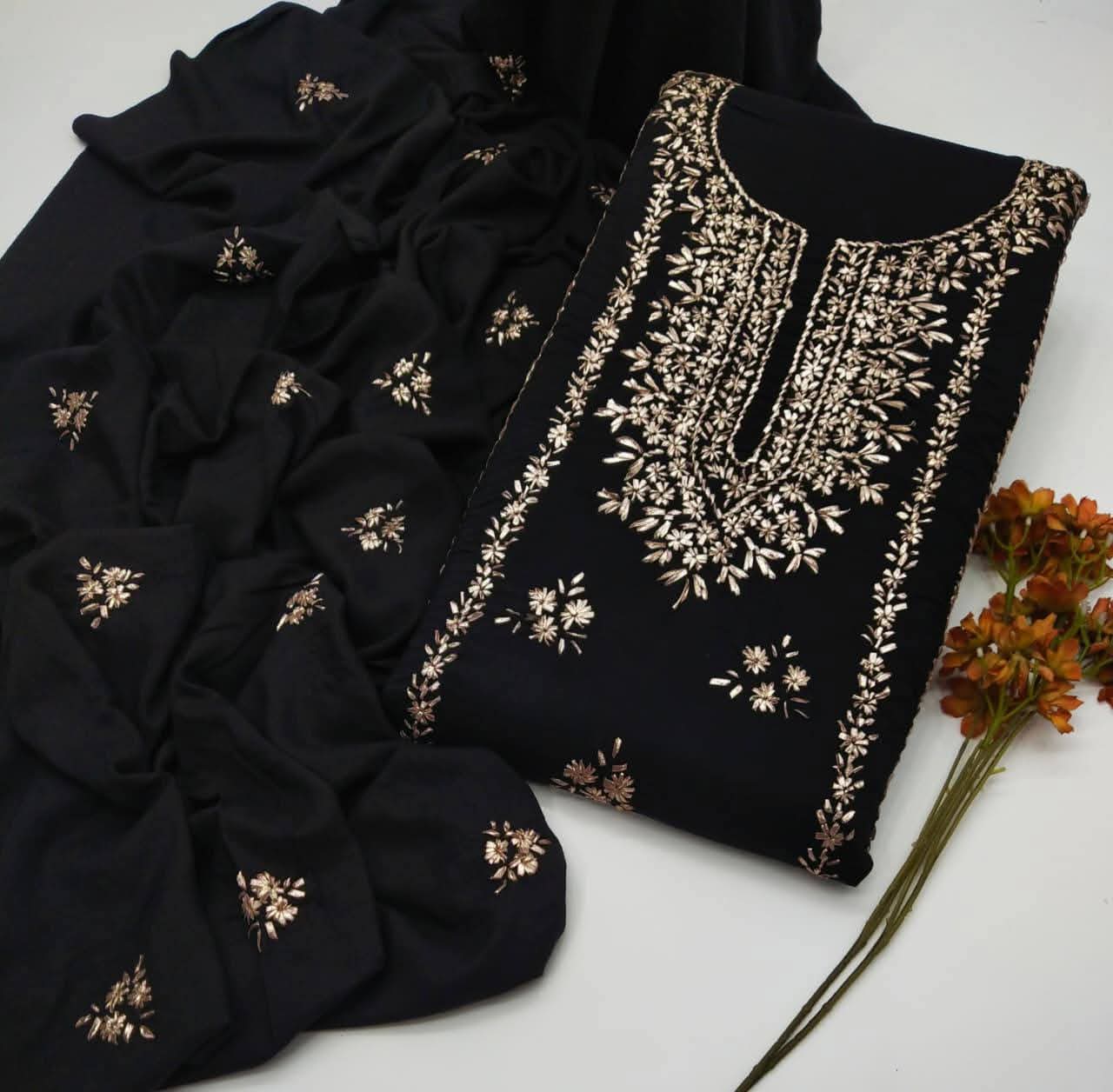 LCD Gota Work 2pc dress shirt & dupata