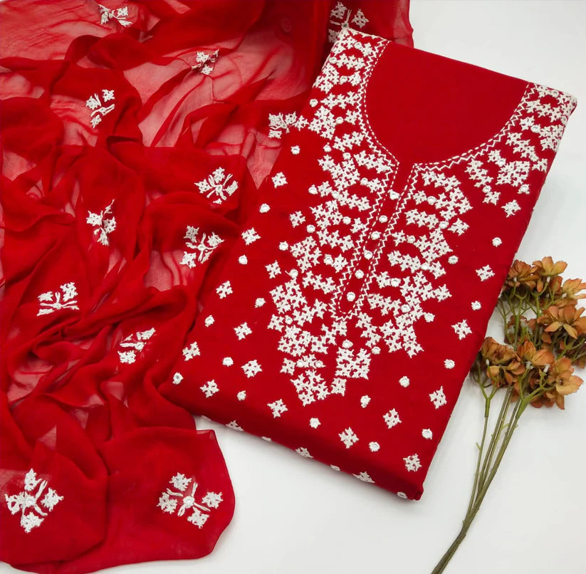 Lawn 3 Pce Handmade Sindhi Mirror