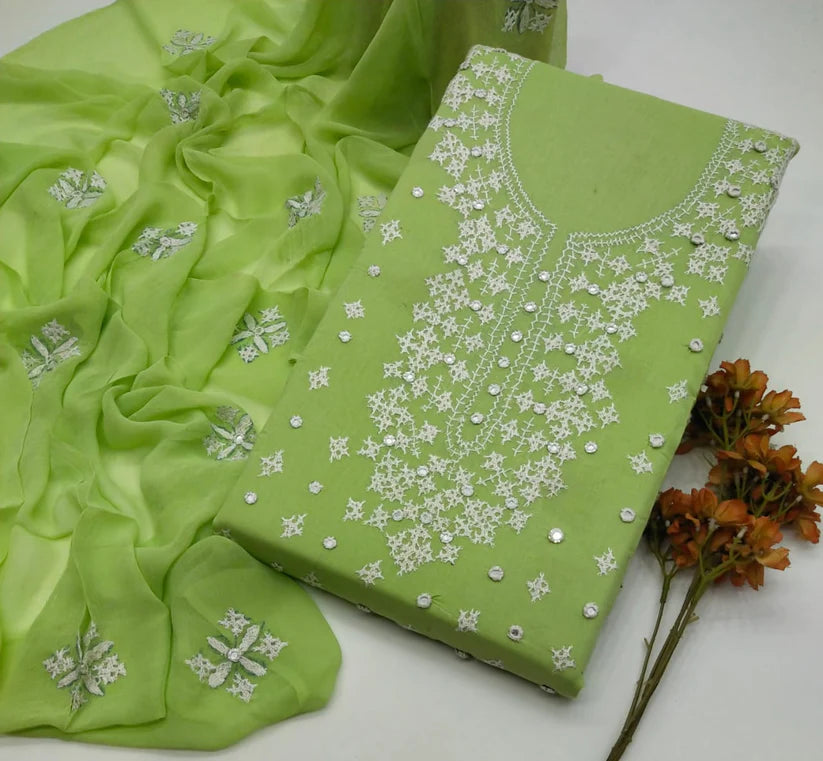 Lawn 3 Pce Handmade Sindhi Mirror