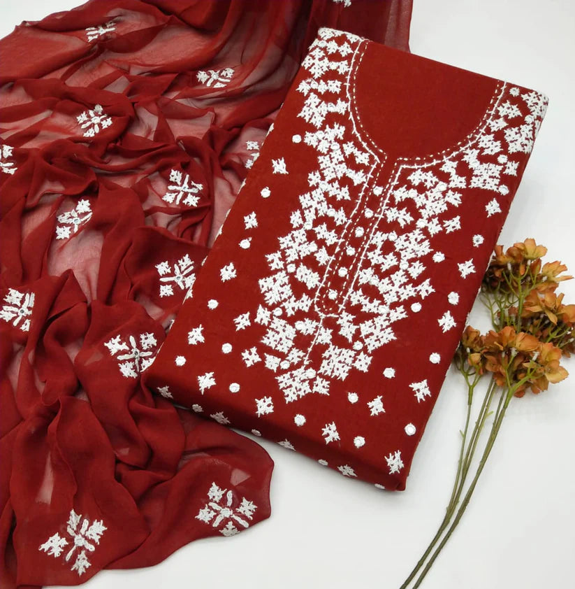 Lawn 3 Pce Handmade Sindhi Mirror